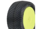 ProLine Mini-B Prism Tyres Mounted On Yellow Wheels Rear
