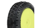 ProLine Mini-B Wedge Tyres Mounted On Yellow Wheels Front