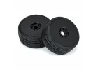 ProLine 1:8 Buggy Menace HP Belted Speed Run F/R Tires Mounted on Black 17mm Dish Wheels (2)
