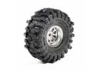 1/30 Baja Pro X Front/Rear Mounted Chrome Beast Tires (4): A