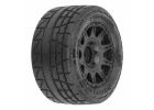 1:18 Menace F/R Street Tires MTD 12mm Black Raid (4): Granit
