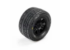 Menace Front/Rear Street Tires Mounted 12mm Black Split Six