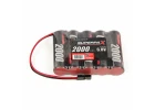Superpax Battery, AA 6V 5-Cell 2000mAh NiMH, SBS-Flat, Rx-JR
