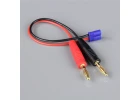 Charge Lead - 4mm Bullet to EC2 Male 18AWG, 150mm