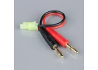 Radient Charge Lead, 4mm Bullet to Mini Tamiya Male, 16AWG, 100mm (ESC End)