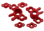 RPM Axle Carriers For Traxxas 1:16 Slash/E-REVO (Replaces TRX7034) - 1 Pair - Red