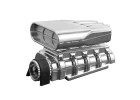 RPM Chrome Mock Intake and Blower Set - Chrome ** CLEARANCE **