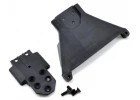 RPM Front Bulkhead for Slash 4x4 LCG Chassis (TRX-7430) - Black