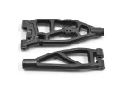 RPM Arrma Upper/Lower Right Front Arms - Black - 6S Kraton/Outcast/Fireteam