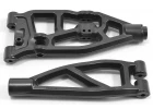 RPM Arrma Upper/Lower Right Front Arms - Black - 6S Kraton/Outcast/Fireteam