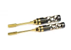 Nut Driver Set 5.5 & 7.0x100mm Black Golden