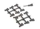 Rubber Body Clip Pulls - pk12