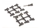 Rubber Body Clip Pulls - pk12