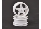 JConcepts 2.2 5 Spoke Rear White Wheels - CAT XLS - 8mm Castle Fitting (2)