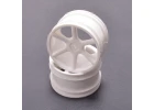 JC 6 Spoke 2.2 Rear White Wheel CAT/Coug 2K (2)