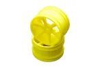 JC 6 Spoke 2.2 Rear Yellow Wheel CAT/Coug 2K (2)