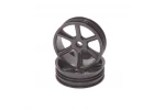 JC 6 Spoke 2.2 2WD Front Black Wheel Cougar 2K (2)
