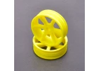 JC 6 Spoke 2.2 2WD Front Yellow Wheel Cougar 2K (2)