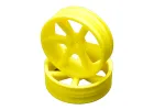 JC 6 Spoke 2.2 2WD Front Yellow Wheel Cougar 2K (2)