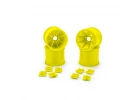 J Concepts Pioneer - RC10T 2.2 Rear Wheel Ylw + Adapter 4pc