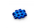 J Concepts RC10B7 Front Bulkhead 0 deg (9.3g) Alloy - Blue