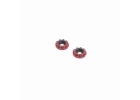 Aluminium Wing Washers 11.5mm - Black/Red (2)