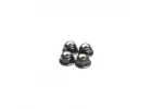 M4 Nylock Flanged Wheel Nut - Black Alloy (4)