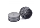 Schumacher Buggy 4WD Front Wheels - 12mm Hex - Black