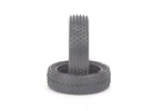 Schumacher Yellow Mini Pin Touring Car Tyres - 20mm Width - Pair