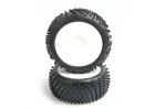 Schumacher Yellow Spiral 1:8 Pre Mounted Tyres - 1 Pair