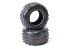 Schumacher Mini Spike Truck Tyres - Silver - 1 Pair