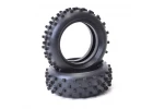 Schumacher Block Front Tyres - Yellow - Cat - 1 Pair