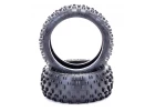 Schumacher Stagger Rib 1:8 Buggy Tyres - Yellow - 1 Pair