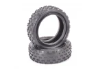 Schumacher Wide Stagger Rib Tyres - 4WD 1:10 Buggy Front - Yellow