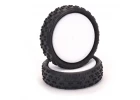Schumacher Cut Stagger Low Profile - Silver - Pre Glued on 12mm Hex 2WD Front Wheels