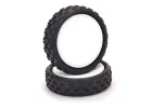 Schumacher Cut Stagger Low Profile - Silver - Pre Glued on 12mm Hex 2WD Front Wheels