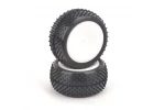 Schumacher Mezzo Tyre Rear 1:10 Buggy - Silver - Pre-Glued (2)