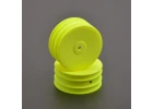 Schumacher 4WD Front Buggy Wheels - Neon Yellow (2)
