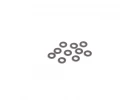 M3 Black Alloy Washers 0.75mm (10)
