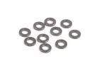 M3 Black Alloy Washers 1.00mm (10)