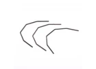 Rear Roll Bar Set - Hard (3 pcs)