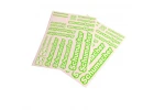 Schumacher Decal Sheet - Neon Green (2)