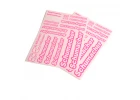 Schumacher Decal Sheet - Neon Pink (2)