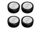 UDIRC Rally L - Tyres -A x4 (White wheel)