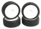 Shimizu D01J Wet Tyres Mounted on Revlite Wheels (4) (BRCA National Wet Control Tyre)
