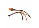 Spektrum IC5 Battery Adapter to 5mm Male Bullets with 6 wire: 2S/4S