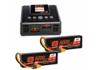 Spektrum SMART Powerstage 4S Surface Bundle - 2 x G2 5000mAh 2S LiPo IC5 With S250 Charger