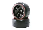 Sweep 1:10 F1 LP Soft Front Pre-Glued Slick Tyres 27mm 2Pc