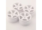 Associated Sweep Mini 5-Spoke Wheel Type A White (4)