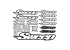 Sweep SR Logo Decal Sheet (Black/White)
